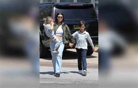 Kourtney Kardashian Steps Out With Kids Amid Birthday Celebrations