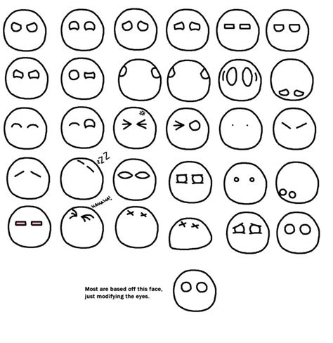 Several Different Types Of Emoticions Are Shown In This Drawing And