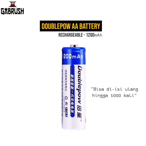 Jual Doublepow Baterai AA 1200mAh Ni Mh 1 2V LSD Rechargeable Battery