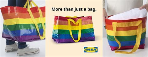 Ikea Kvanting Rainbow Pride Lgbtq Bag Shopping New Limited Edition X