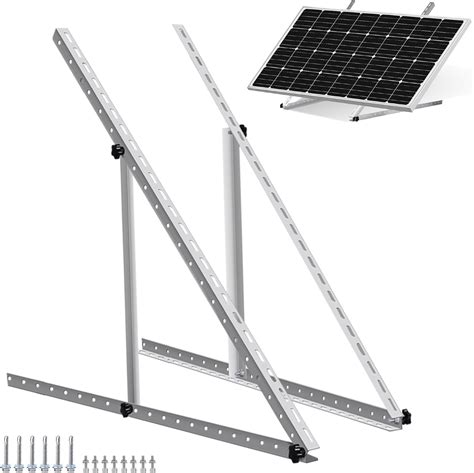 ECO WORTHY Staffe Pannelli Fotovoltaici In Metallo Regolabile Da 114 Cm