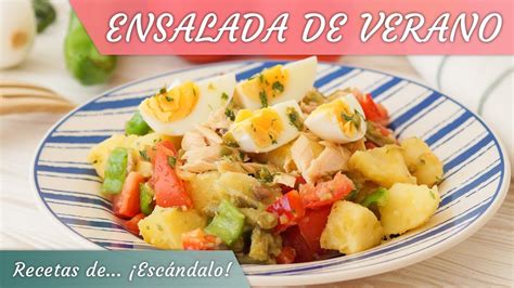 Ensalada De Verano Con Patatas Repleta De Verduras Y Con Una Vinagreta