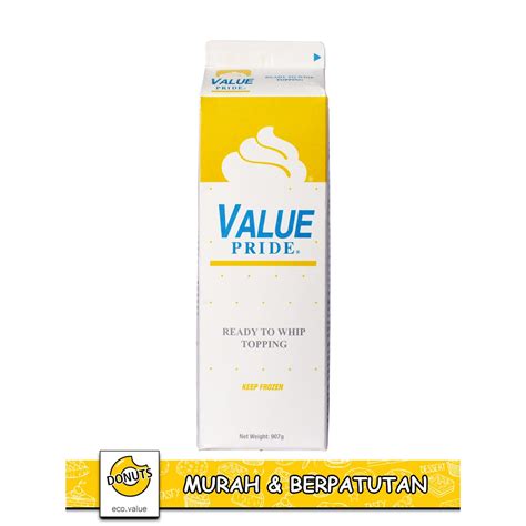 VALUE PRIDE READY TO WHIPPING CREAM BLUE SOFT BLEND 907G Shopee