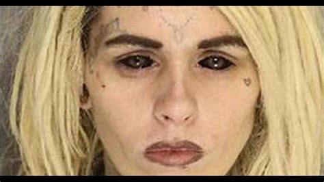 Mugshot Of Woman With Black Eyes Blonde Hair Goes Viral