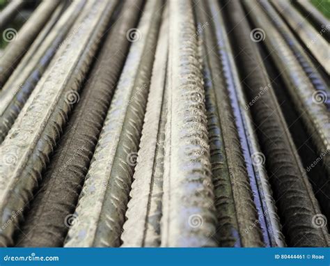 Rods Of Reinforcing Steel Stock Image Image Of Engineering 80444461