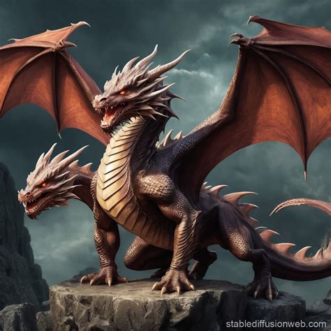 Dragon Fight Stable Diffusion Online