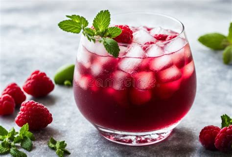 Pitcher Of Raspberry Lime Cooler Adorned With Lime Wedges And Raspberry