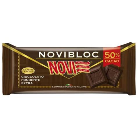 Tavoletta Novi Cioccolato Fondente Extra Gr Cacao Novibloc