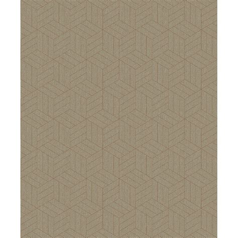 Izarra Copper Geometric Block Wallpaper By A Street