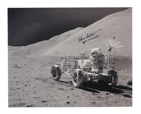 [Apollo 15] — Lunar Rover on the Lunar Surface. Black & white ...