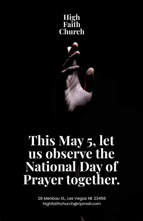 National Day Of Prayer Church Poster Template Edit Online And Download