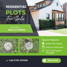 An Advertisement For Residential Plots For Sale