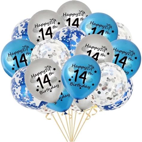 Lot De Ballons D Anniversaire En Latex Pour E Anniversaire De