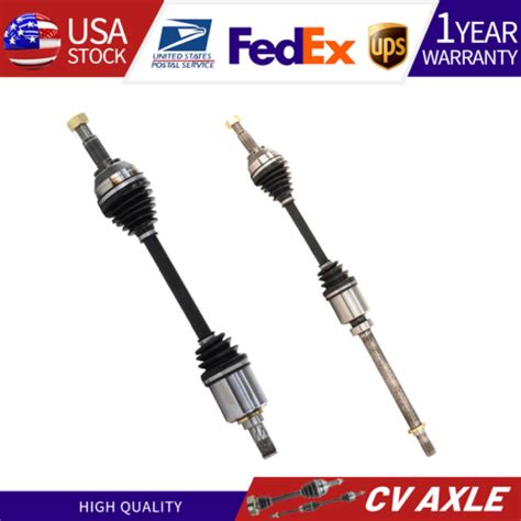 NEW Front CV Axle Shafts Set For Altima FWD Auto CVT TrakMotive NI 8234