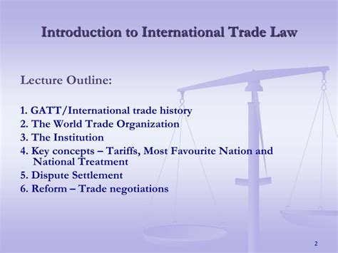 Ppt Introduction To International Commercial Law Trade And