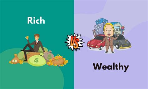 Rich Vs Wealthy Whats The Difference With Table Diffzy