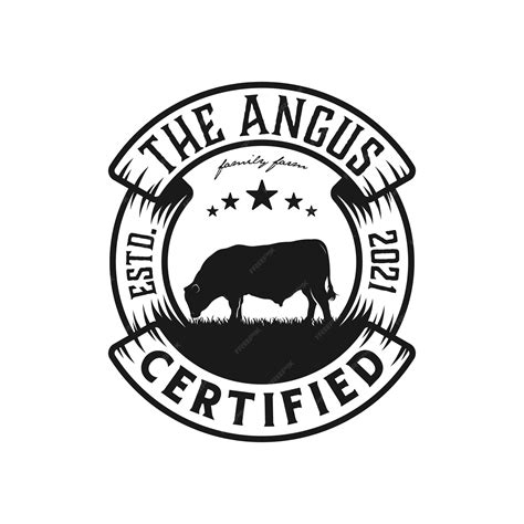 Premium Vector Retro Vintage Angus Cattle Beef Certified Logo Design Inspiration