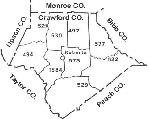 Georgia Usgenweb Archives Militia District Maps