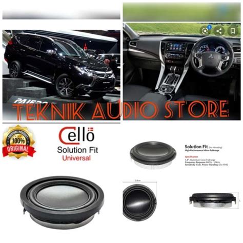 Promo Tweeter Fullrange Cello Inch Solution Fit Pnp Untuk Pajero