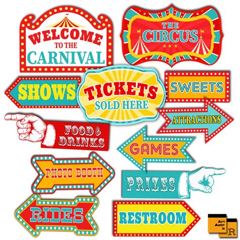 Vintage Circus Signs