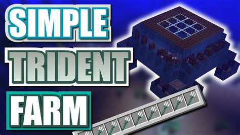 Minecraft Easy Trident Farm Youtube