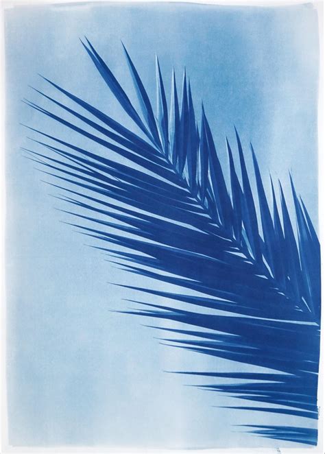 Kind of Cyan - 2021, Limited Edition Cyanotype of Flat Stone Stack ...