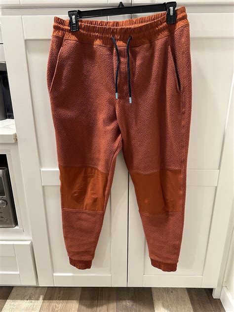 Cotopaxi Abrazo Fleece Joggers Mens Large Orange Spice Sweatpants