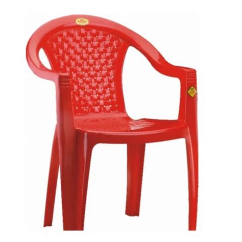 National Red Plastic Chair With Arms Thickness 1 50 Mm At 630 In Pune