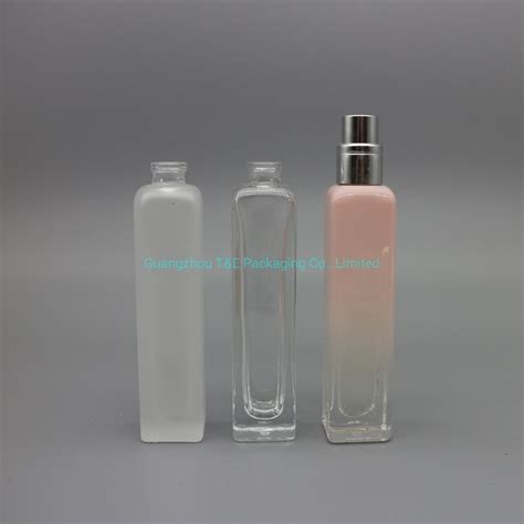 Gradient Coating Glass Perfume Bottle With Aluminum Sprayer Perfume