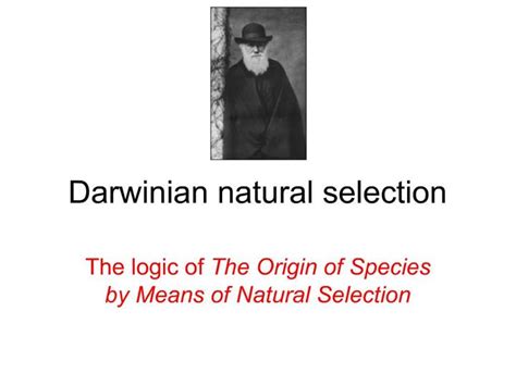 PPT - Darwinian natural selection PowerPoint Presentation, free ...