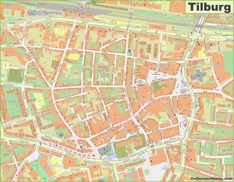 Tilburg City Center Map