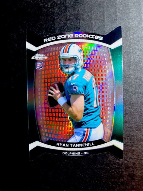 Topps Chrome Red Zone Rookies Refractor Rzdc Ryan Tannehill Rc