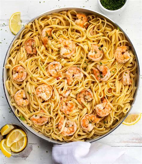 Easy Shrimp Scampi Pasta Without Wine I Am Homesteader