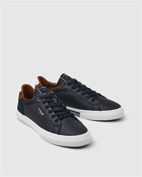 PEPE JEANS PMS30839 KENTON COURT Zapatillas Bajas Hombre Azul