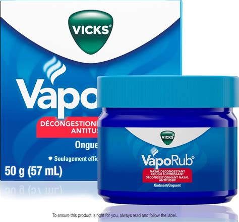 Vicks Vaporub Nasal Decongestant Cough Suppressant Relief From Cold