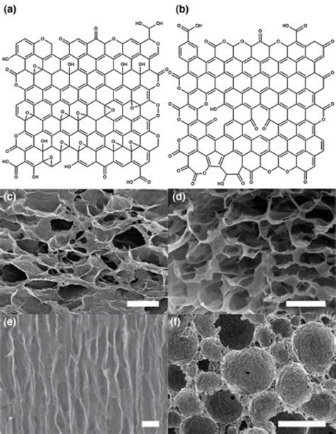 Chemical Structure Of A Graphene Oxide B Chemically Modified