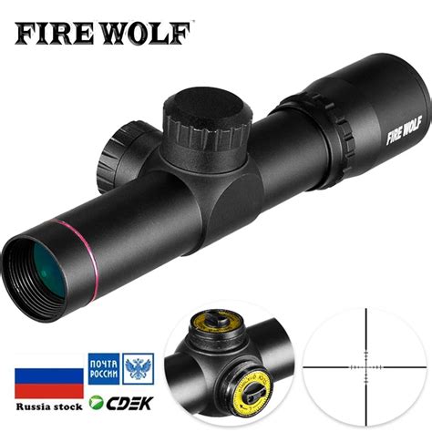 Fire Wolf Mira Telesc Pica Compacta Para Rifle De Caza Visor Ptico