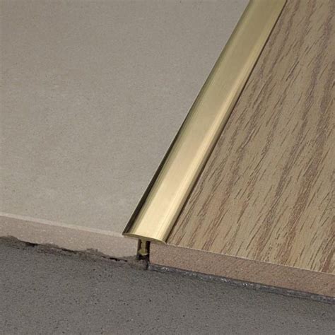 Tile Junction Profile Projoint T Profilpas Brass Trim With Decorative Insert