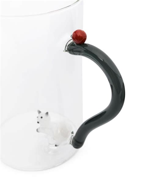 Ichendorf Milano Tabby Cat Glazed Finish Jug White Farfetch