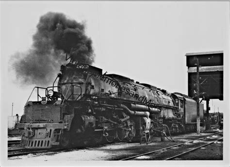 Vintage Union Pacific Railroad 4010 Steam Locomotive 5x7 Real Photo T2