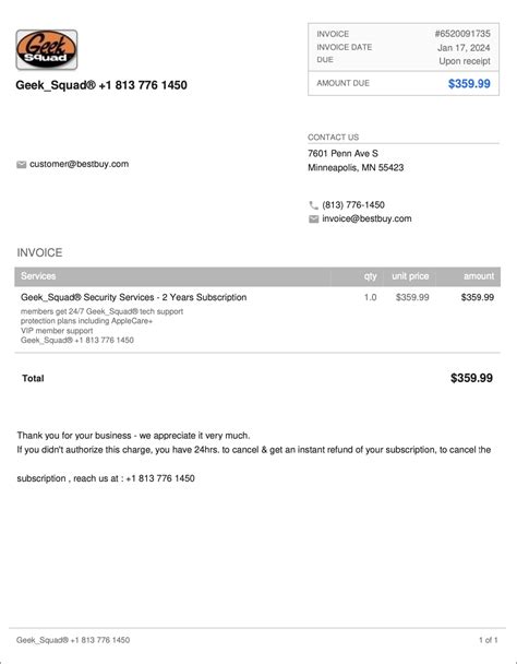 Fake Geek Squad Invoice Scam Now Using Housecall Pro Servers The