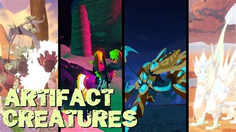 All New Artifact Creatures Creatures Of Sonaria Youtube