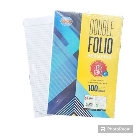 Jual Double Folio Bergaris SIDU 100 Lembar 70 GSM Shopee Indonesia