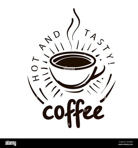 Coffee Logo Vector Illustration On White Background Stock Vector Image