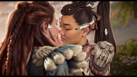 Horizon Forbidden West Burning Shores Seyka And Aloy Romance Kiss