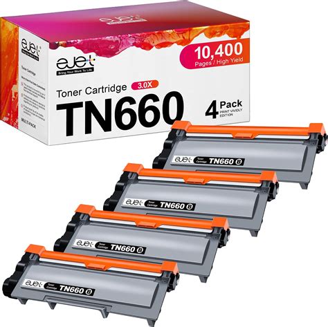 Ejet Tn660 Tn 660 Compatible Toner Cartridge Replacement For Brother Toner Tn660 Tn630 High