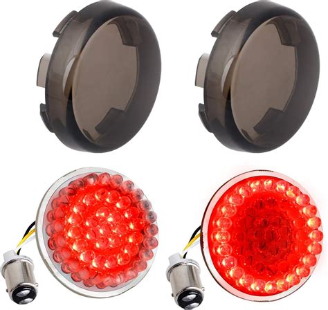 Amazon Nthreeauto Smoked Turn Signals Inch Bullet Rear Brake