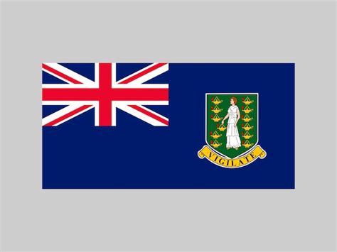 Colores oficiales de la bandera de las islas vírgenes británicas y