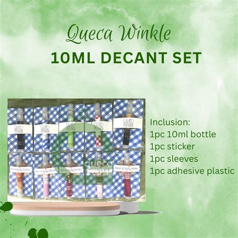 10ml Decant Set Vs Bbw Customized Personalized Bottle Sleeves