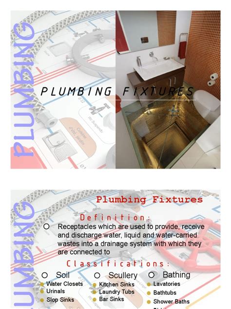 A Comprehensive Overview of Plumbing Fixtures: Classifications, Types, Requirements and ...